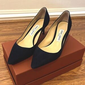 Super Elegant JIMMY CHOO ROMY dark blue heels! Almost brand new! Size EU 37